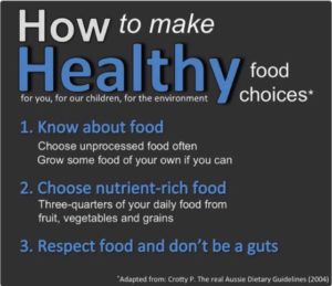 how to make healthy food choices
